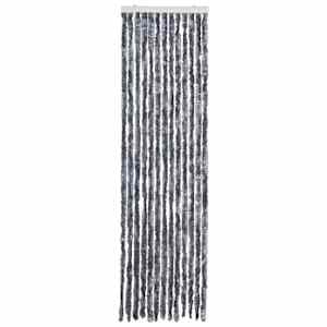 Závěs proti hmyzu stříbrný 56 x 185 cm Chenille - obrázek 3