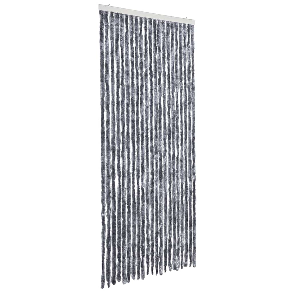 vidaXL Závěs proti hmyzu stříbrný 90 x 220 cm Chenille