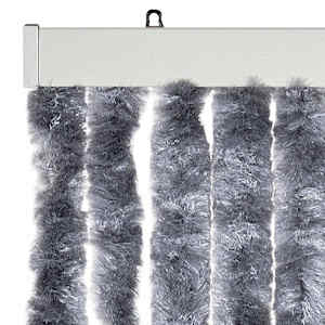 Závěs proti hmyzu stříbrný 100 x 220 cm Chenille - obrázek 4