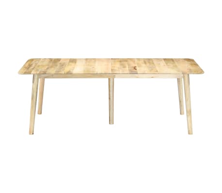vidaXL Mesa de jantar 220x100x76 cm madeira de mangueira maciça