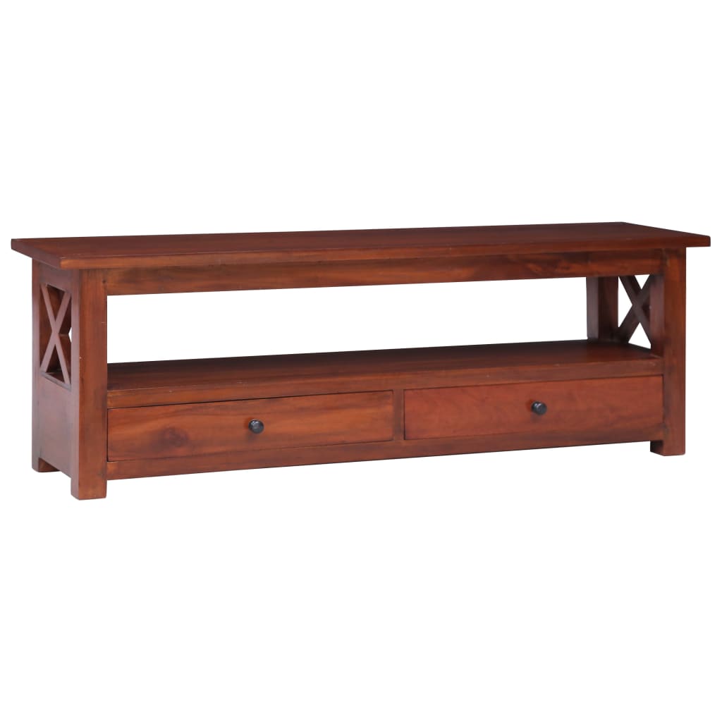 TV Cabinet Brown 120x30x40 cm Solid Mahogany Wood