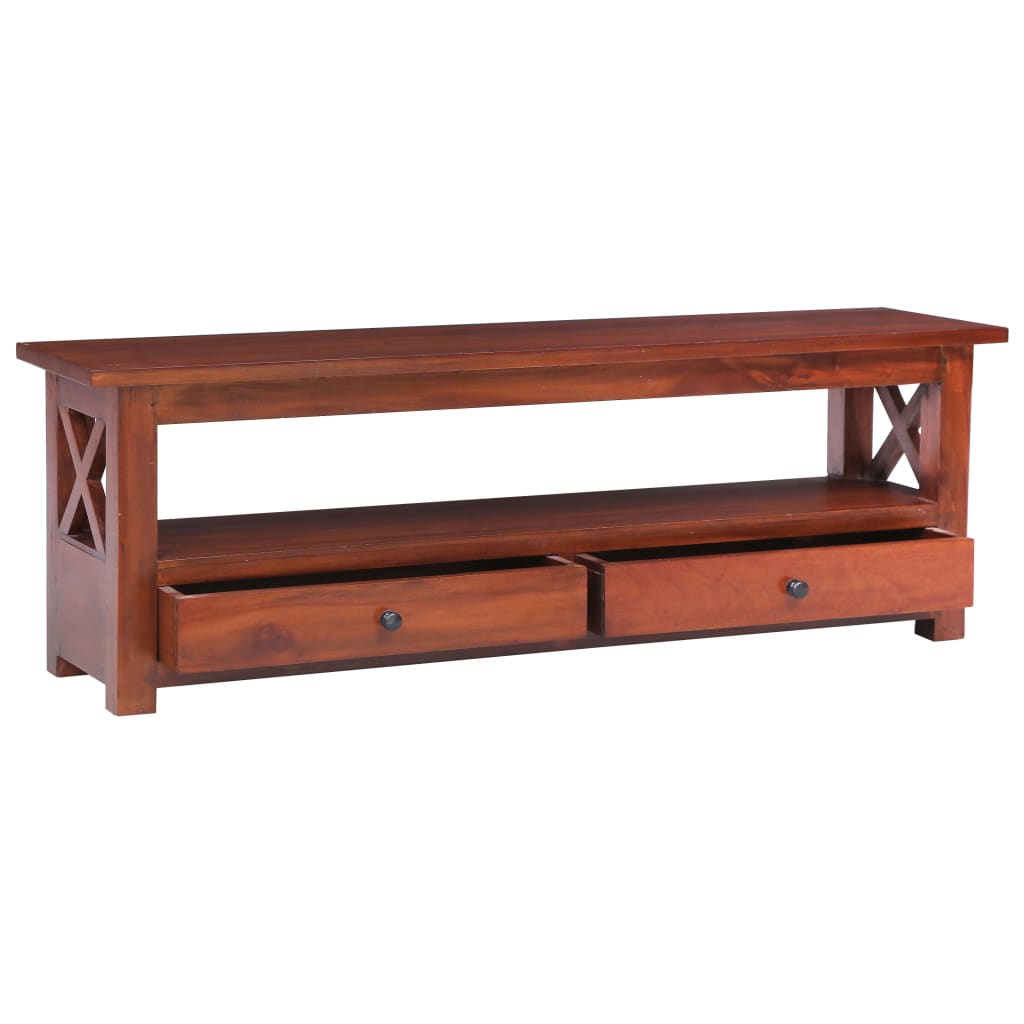 

vidaXL Tv-meubel 120x30x40 cm massief mahoniehout bruin