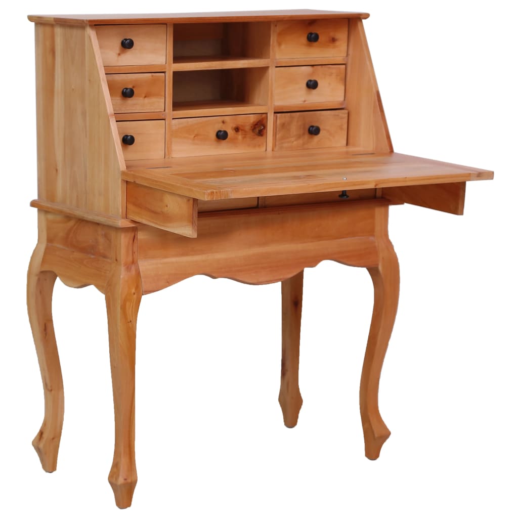 Image of vidaXL Secretary Desk 78x42x103 cm Solid Mahogany Wood