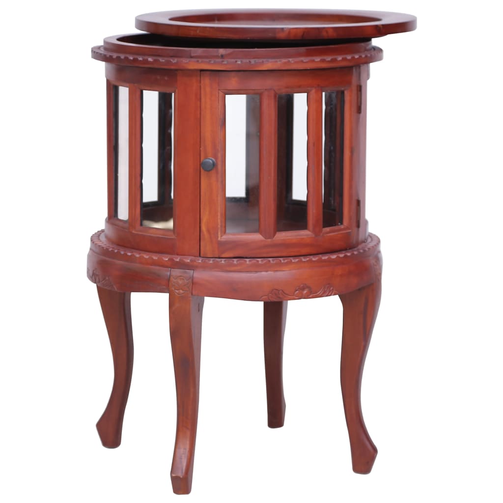 Vitrine Cabinet Brown 50x50x76 Cm Solid Mahogany Wood VidaXL 14 width=274