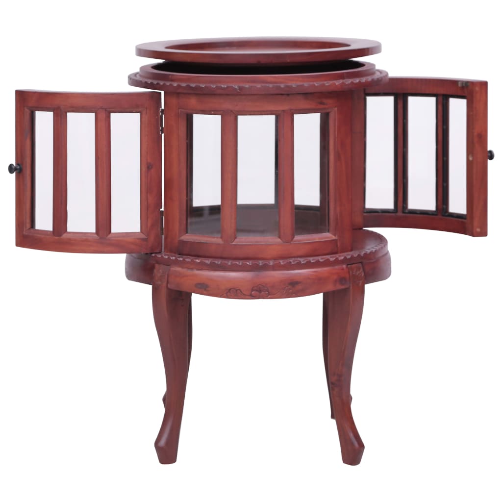 Vitrine Cabinet Brown 50x50x76 Cm Solid Mahogany Wood VidaXL 15 width=274