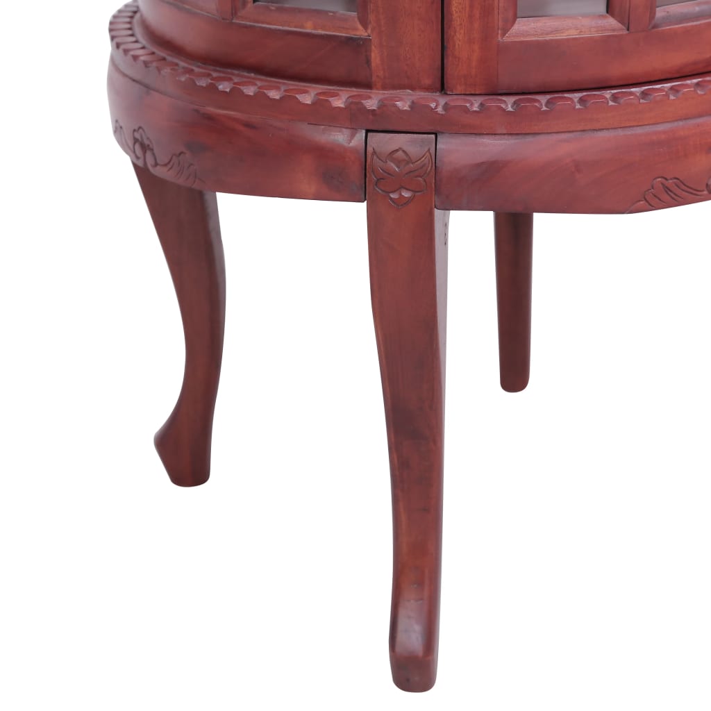 Vitrine Cabinet Brown 50x50x76 Cm Solid Mahogany Wood VidaXL 18 width=274