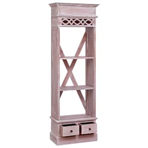 vidaXL Buffet 60x30x180 cm Bois d'acajou massif