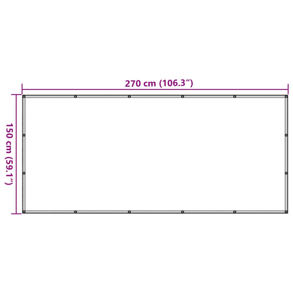 Fekete HDPE pótkocsiháló 1,5 x 2,7 m 