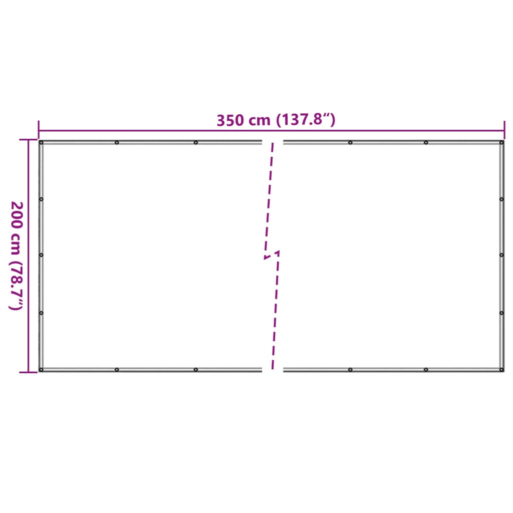 Fekete HDPE pótkocsiháló 2 x 3,5 m 