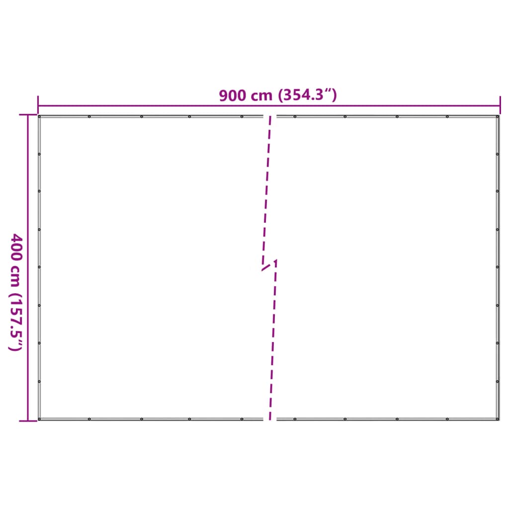 Fekete HDPE konténerháló 4 x 9 m 