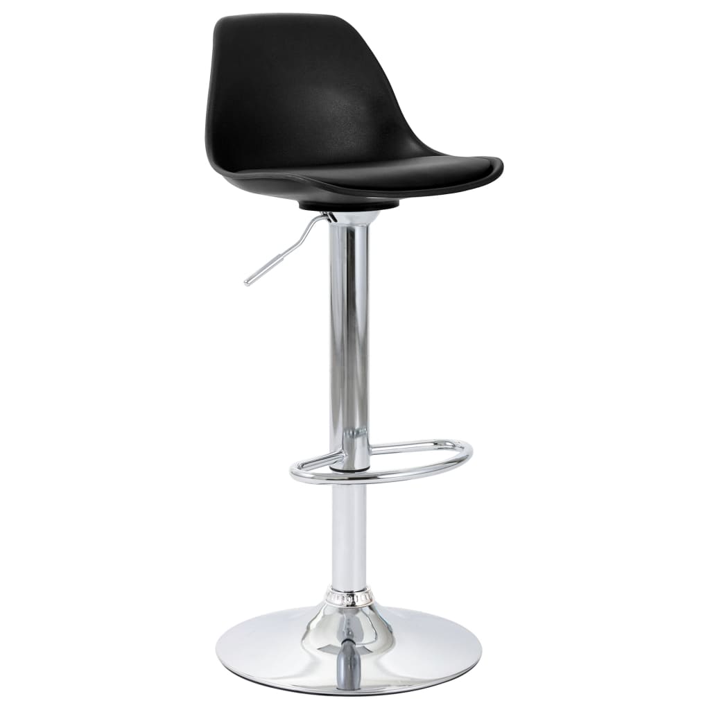 vidaXL Chaise de bar Noir Similicuir 