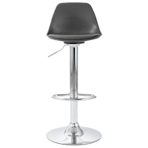 vidaXL Baro kėdė, pilkos spalvos, dirbtinė oda