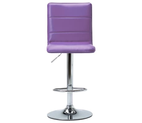 vidaXL Cadeira de bar couro artificial roxo