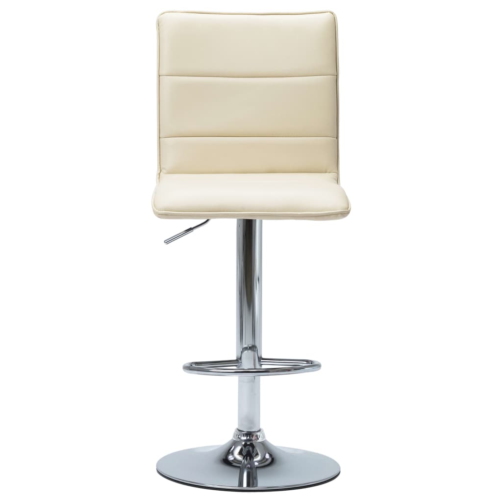 

vidaXL Barstoelen 2 st kunstleer crème