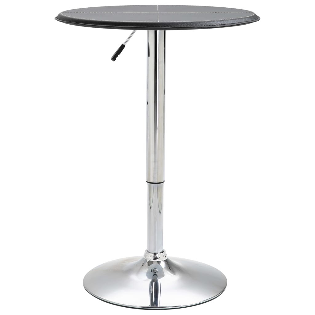 

vidaXL Bar Table Black Ø23.6" MDF