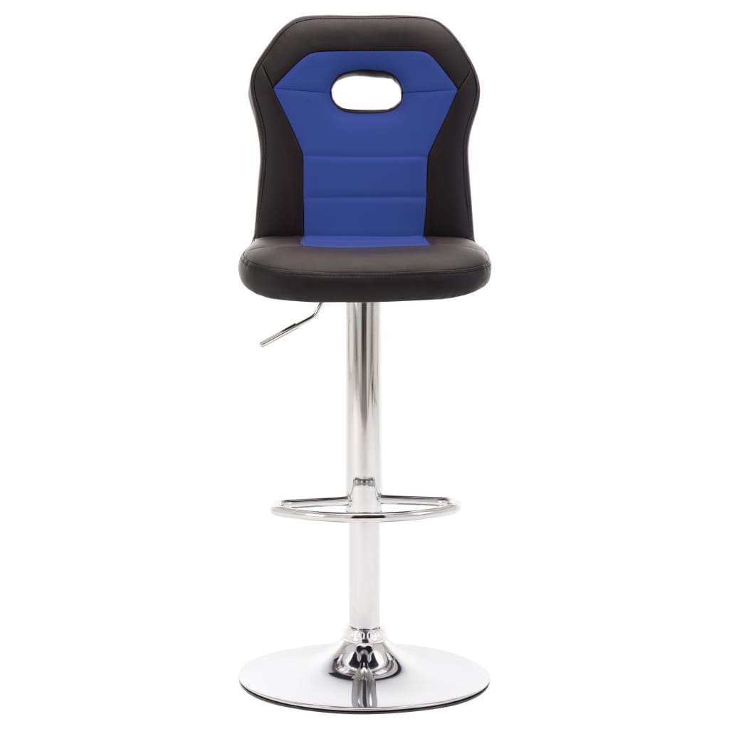 

vidaXL Barstoelen 2 st kunstleer blauw