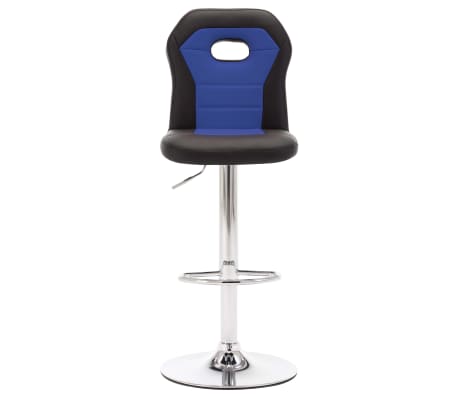 vidaXL Barové stoličky 2 ks, modré, umelá koža