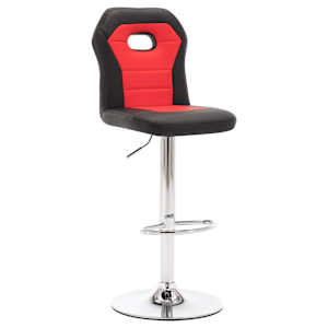 vidaXL Baro taburetės, 2vnt., raudonos spalvos, dirbtinė oda