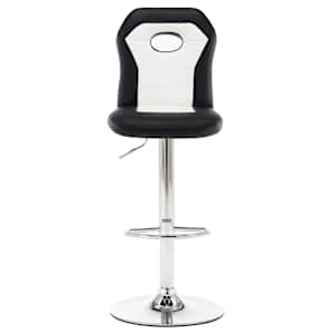 vidaXL Baro taburetės, 2vnt., baltos spalvos, dirbtinė oda