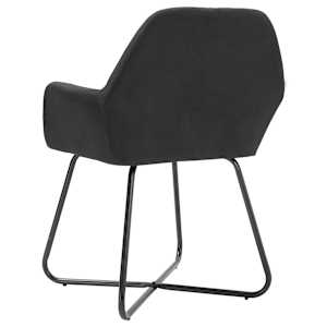 Jídelní židle 2 ks černé textil - obrázek 5