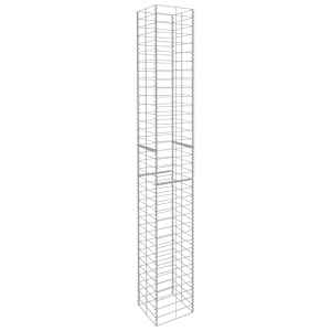 Gabionové koše 3 ks pozinkovaná ocel 25 x 25 x 197 cm - obrázek 3