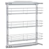 vidaXL 3 riiuliga v&auml;ljat&otilde;mmatav traatkorv h&otilde;bedane 47x15,5x55,5 cm