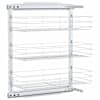 vidaXL 3 riiuliga v&auml;ljat&otilde;mmatav k&ouml;&ouml;gi traatkorv h&otilde;bedane 47x25x56 cm