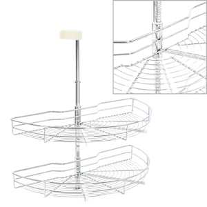 vidaXL 2 riiuliga k&ouml;&ouml;gi traatkorv h&otilde;bedane 180 kraadi 75 x 38 x 80 cm