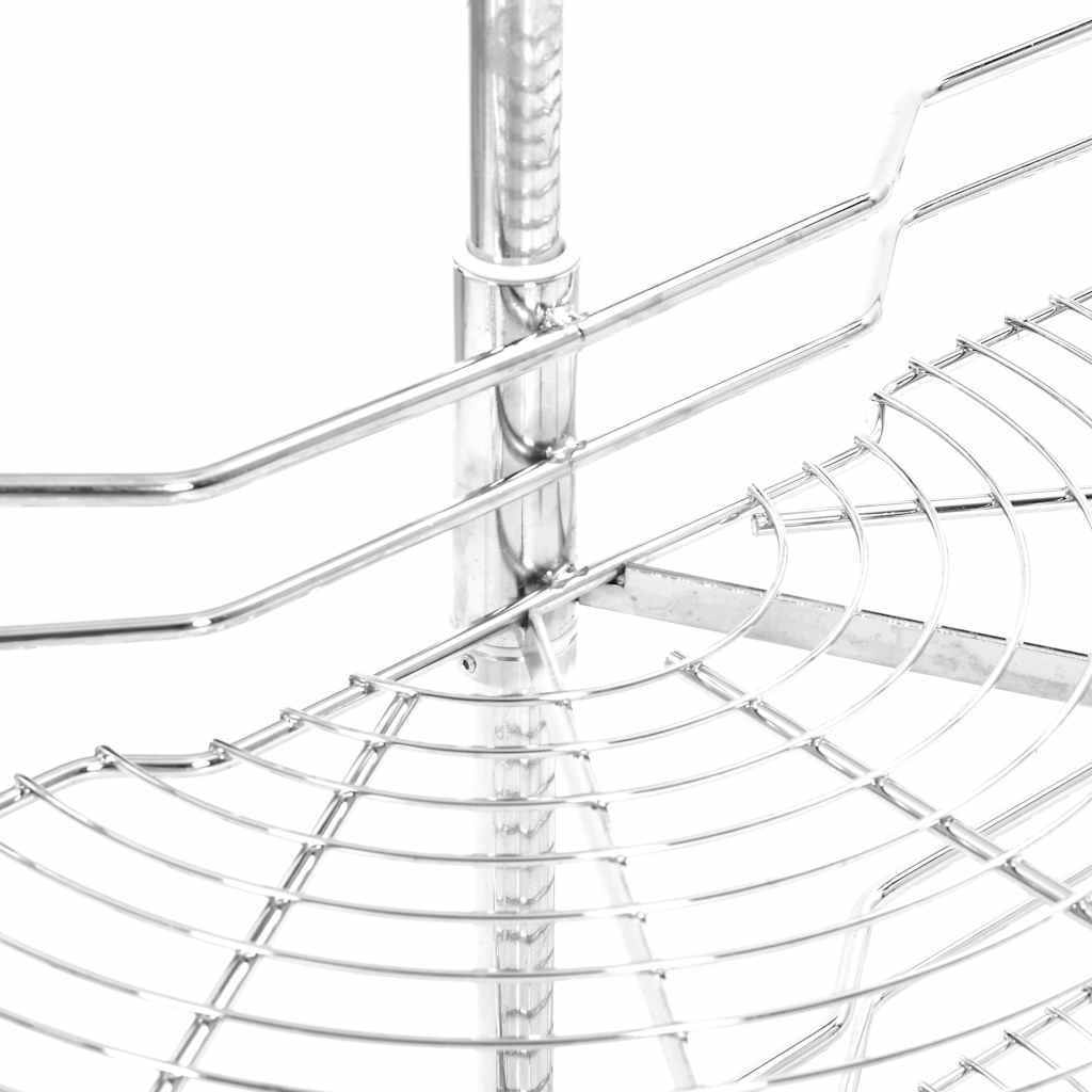 Panier à 2 Niveaux Métallique De Cuisine 180 Degrés 75x38x80 Cm VidaXL 18 width=274