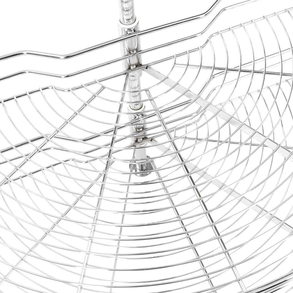 Panier à 2 Niveaux Métallique De Cuisine 180 Degrés 85x44x80 Cm VidaXL 17 width=274