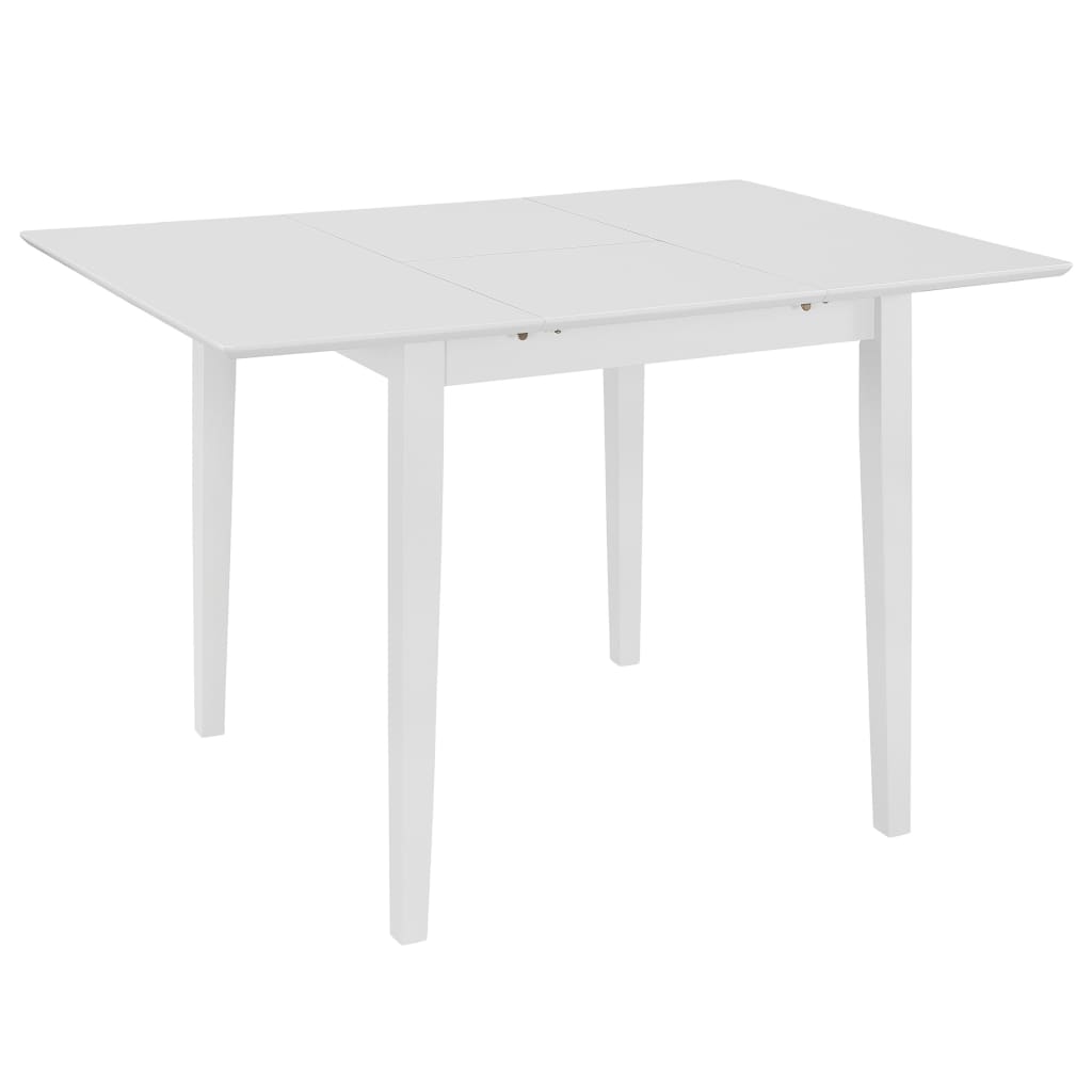 vidaXL 3-delige Eethoek MDF wit afbeelding