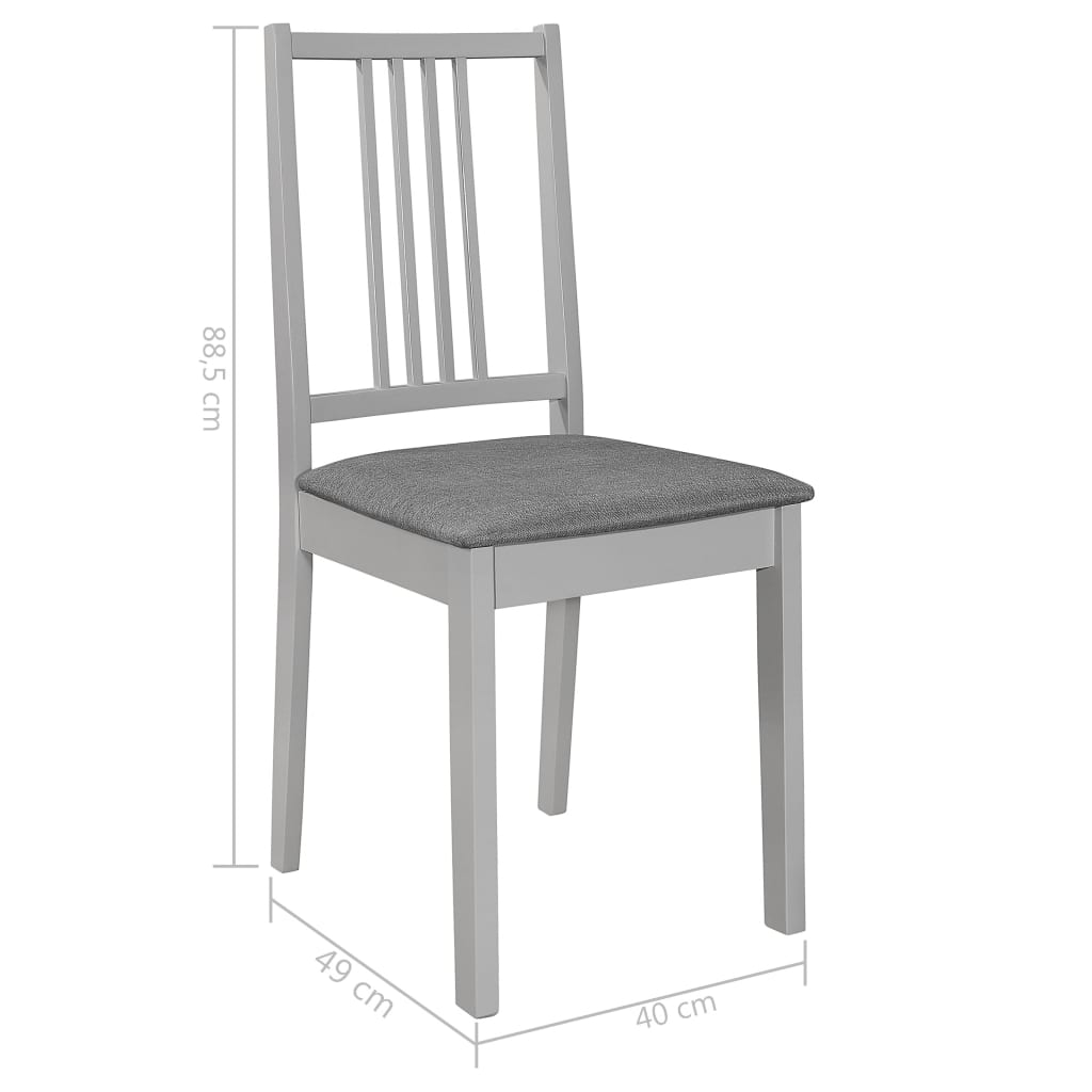 3dílný jídelní set MDF šedý - obrázek 14