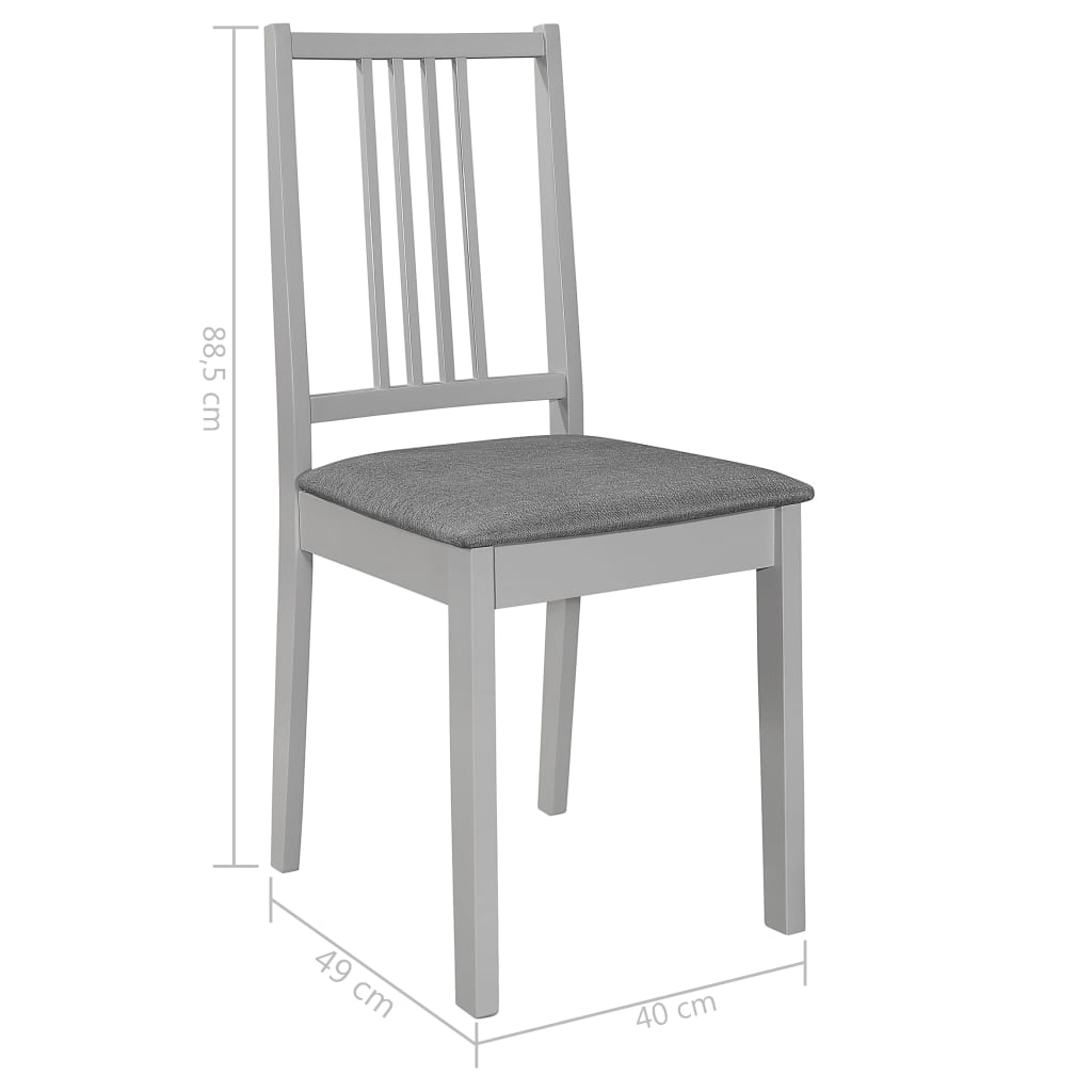 5dílný jídelní set MDF šedý - obrázek 14