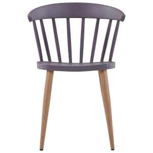 vidaXL Sillas de comedor 6 unidades pl&aacute;stico gris