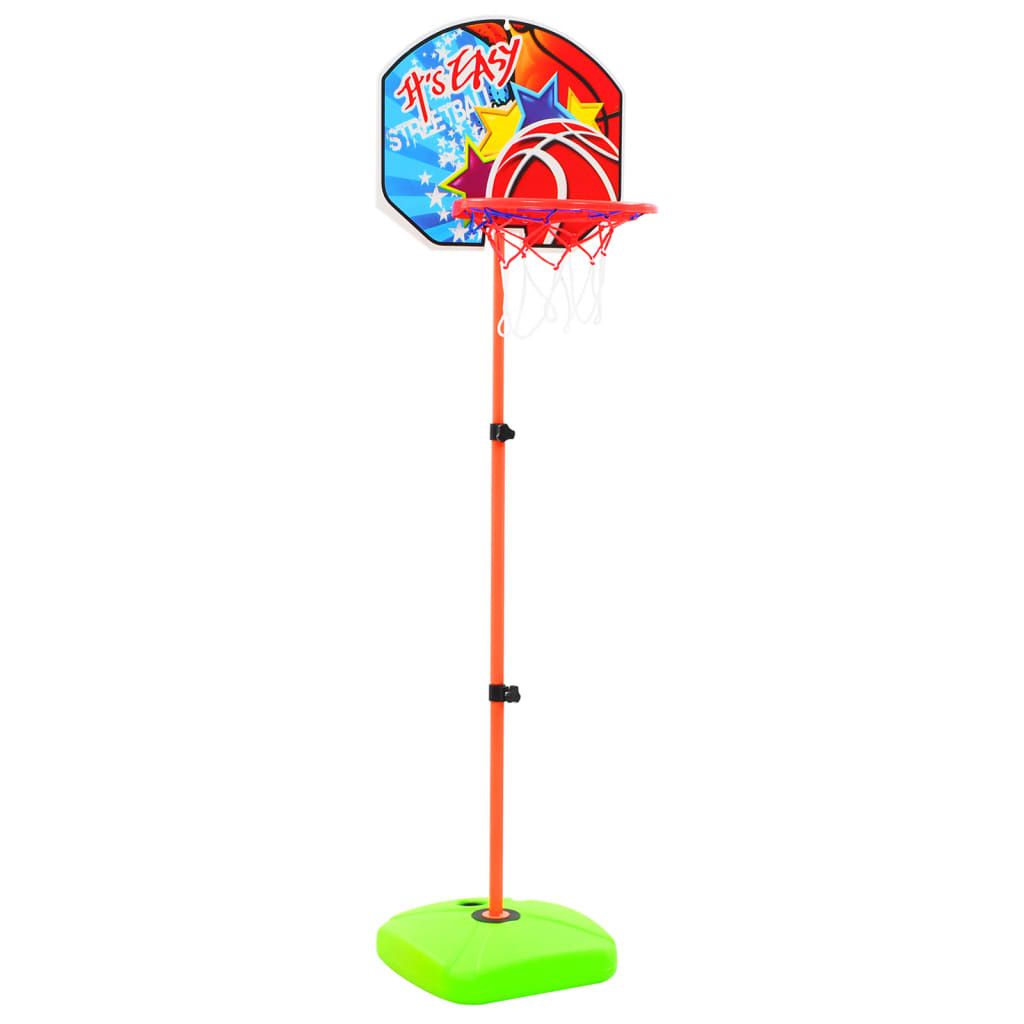 vidaXL Set cu minge și coș de baschet pentru copii