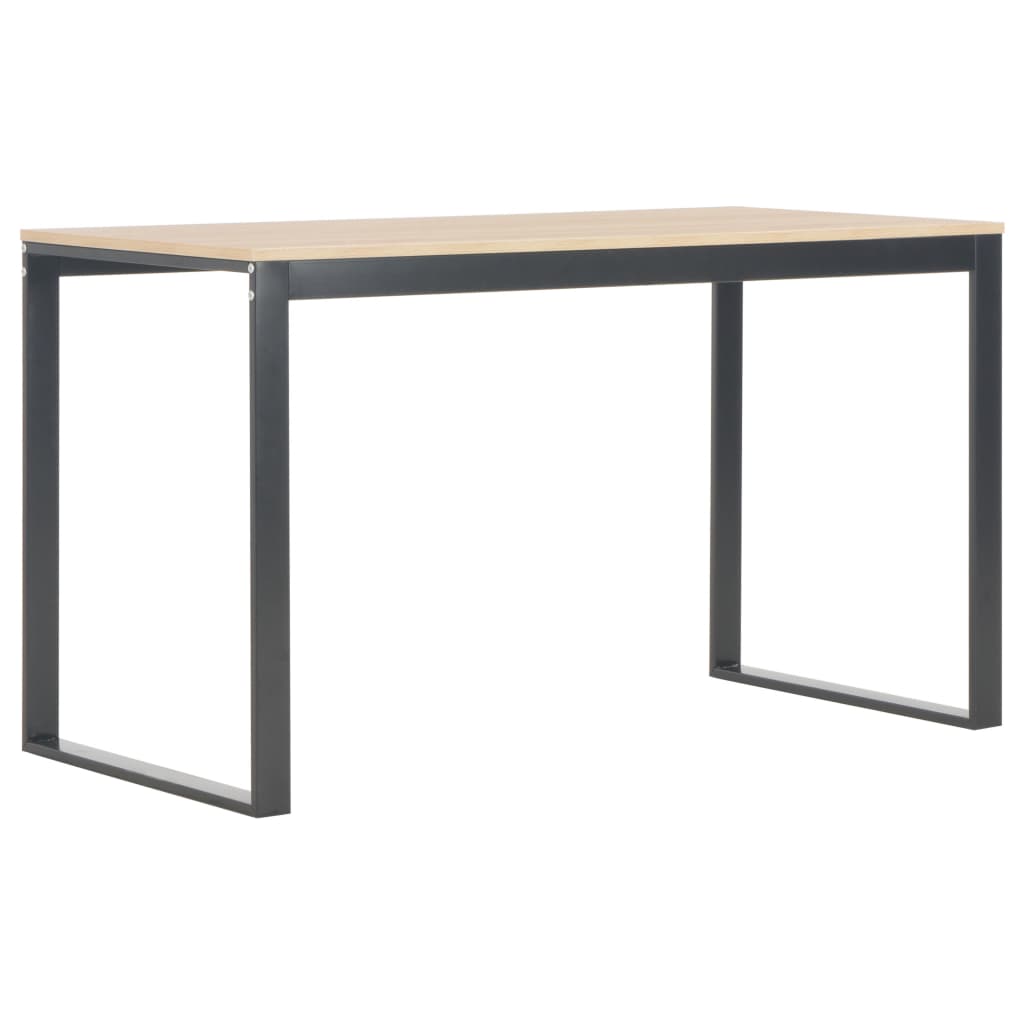 

vidaXL Computer Desk Black and Oak 47.2"x23.6"x27.6"
