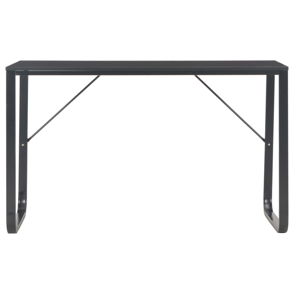 vidaXL Bureau d'ordinateur Noir 120x60x73 cm