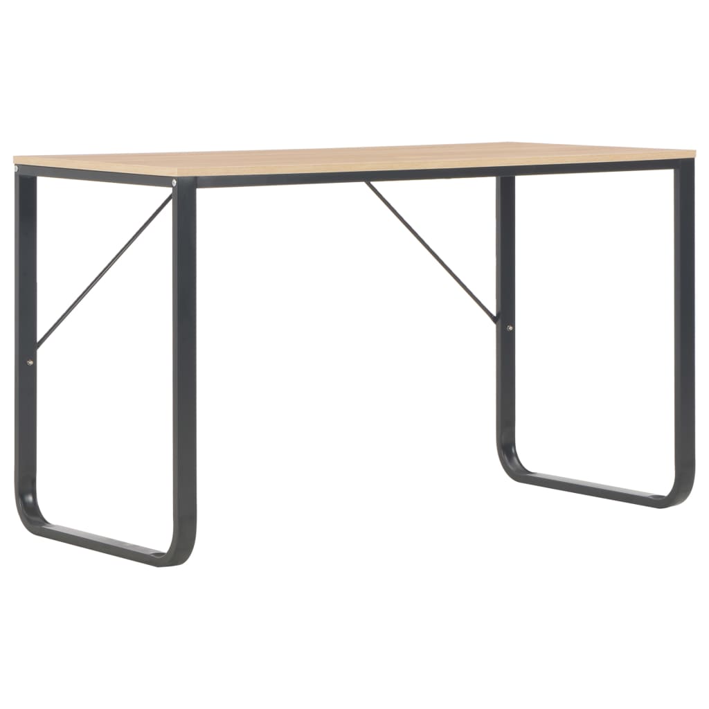 

vidaXL Computer Desk Black and Oak 47.2"x23.6"x28.7"