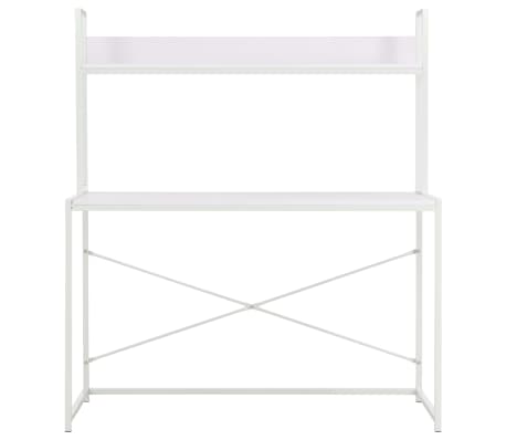 vidaXL Databord hvit 120x60x138 cm