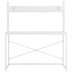 vidaXL Databord hvit 120x60x138 cm