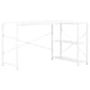 vidaXL arvutilaud, valge, 120 x 72 x 70 cm