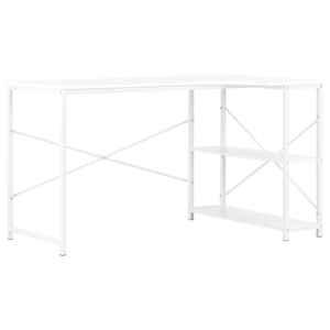 vidaXL arvutilaud, valge, 120 x 72 x 70 cm