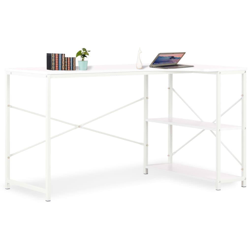PC stůl bílý 120 x 72 x 70 cm
