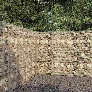 Gabionska stena s pokrovom iz pocinkanega jekla 300x50x200 cm