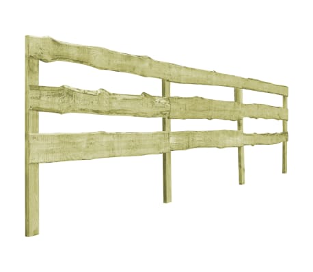 vidaXL 5 st Tuinhekken 510x120 cm ge&iuml;mpregneerd grenenhout