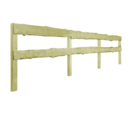 vidaXL Sodo tvoros su 2 skersiniais, 3vnt., 510x90cm, pu&scaron;ies mediena