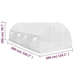Fóliovník 18 m² 600 x 300 x 200 cm - obrázek 12