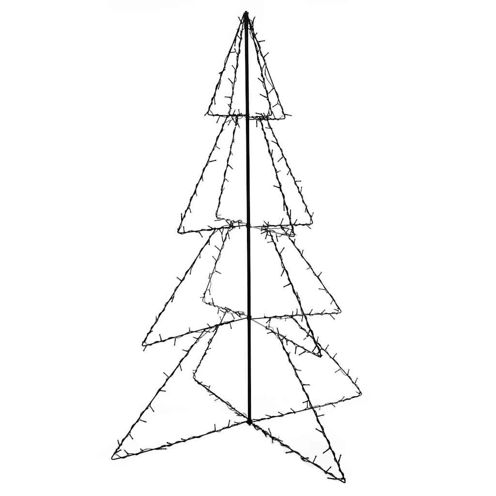 Thumbnail - vidaXL Weihnachtsbaum in Kegelform 240 LEDs Indoor Outdoor 115x150 cm