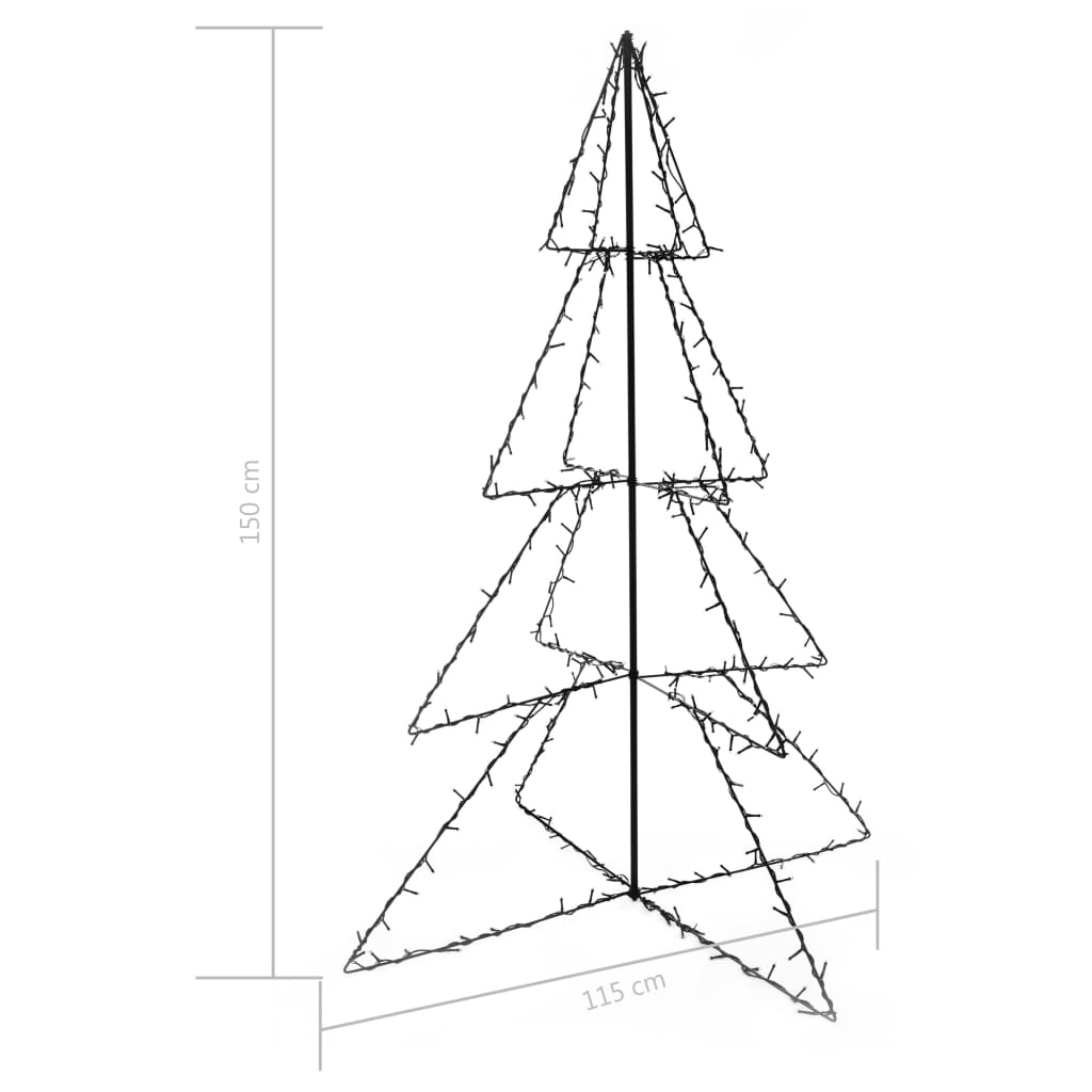 Świąteczne Drzewko LED o Mocy 240 Diod - Wodoodporne - 115 x 150 cm