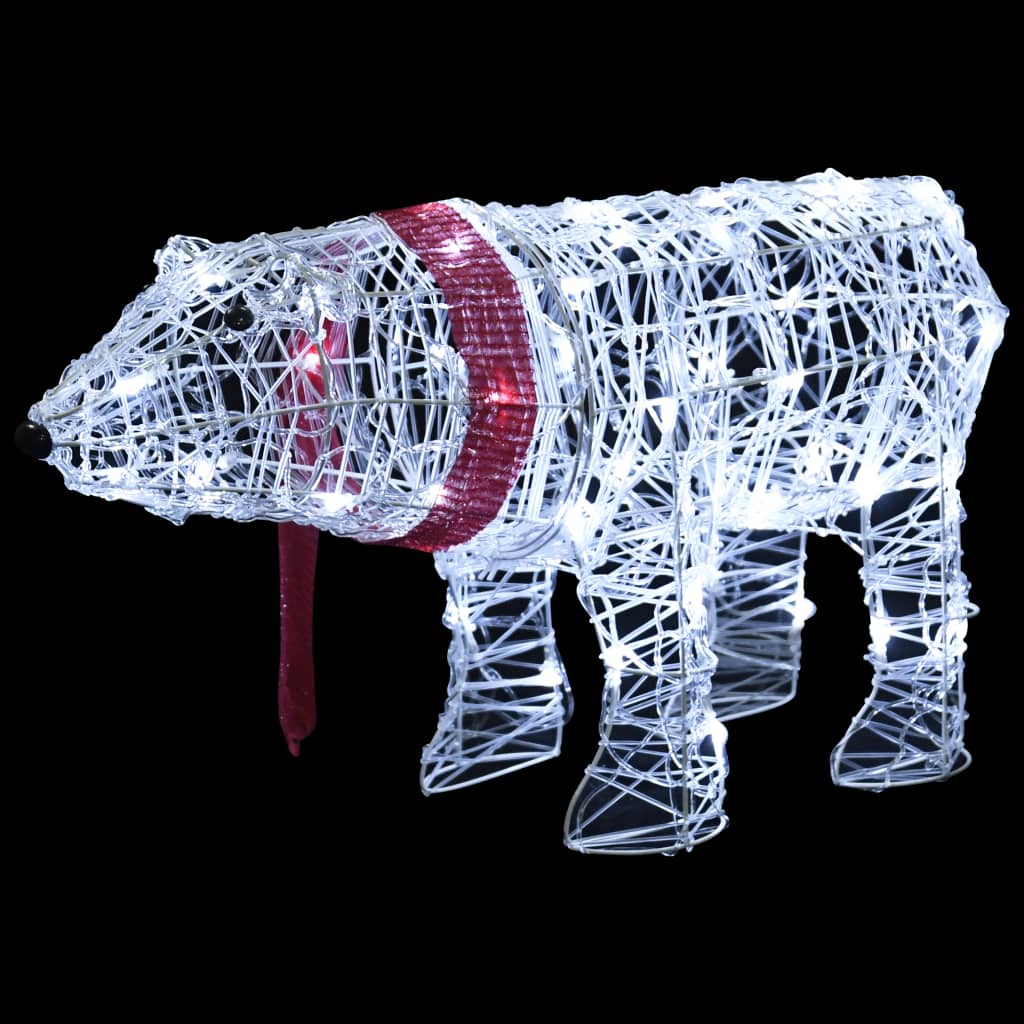 

vidaXL Kerstverlichting Beer 45 LED's 71x20x38 cm acryl